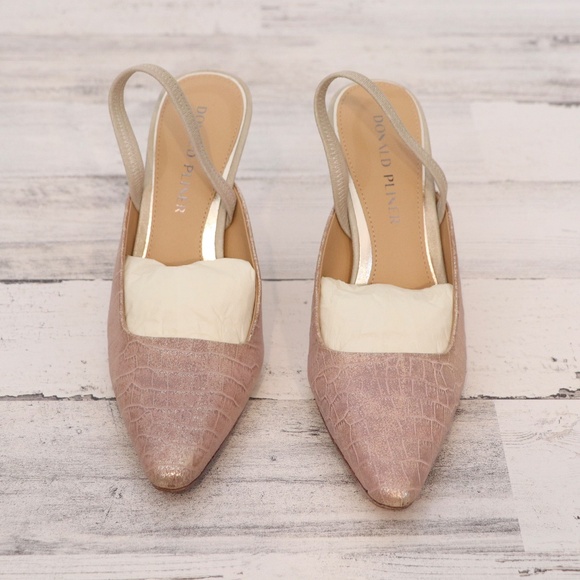 [NEW] Donald Pliner Playa Slingback Heel in Platino Size 8 NWOB - Picture 4 of 8
